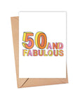 50th Birthday Card Milestone Funny Greeting Cards Sassy Card
