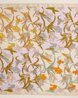 Floral Print Elegant Silk-Feel Lightweight Square Scarf
