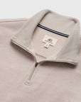 Bobby Cashmist Fleece Quarter Zip - Taupe Grey Heather