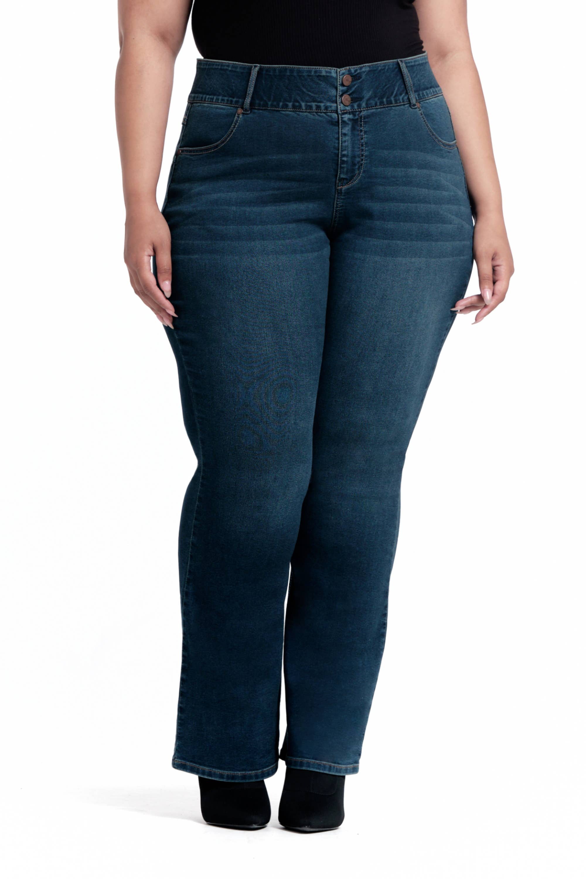 PLUS 32" SHAPEWEAR HIGH-RISE BOOTCUT