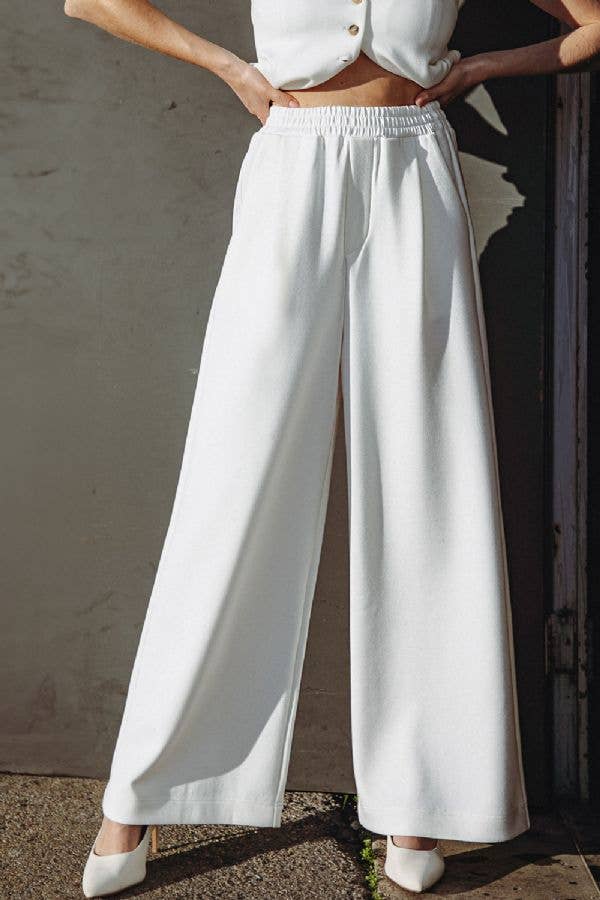 Wide Leg Knit Trouser