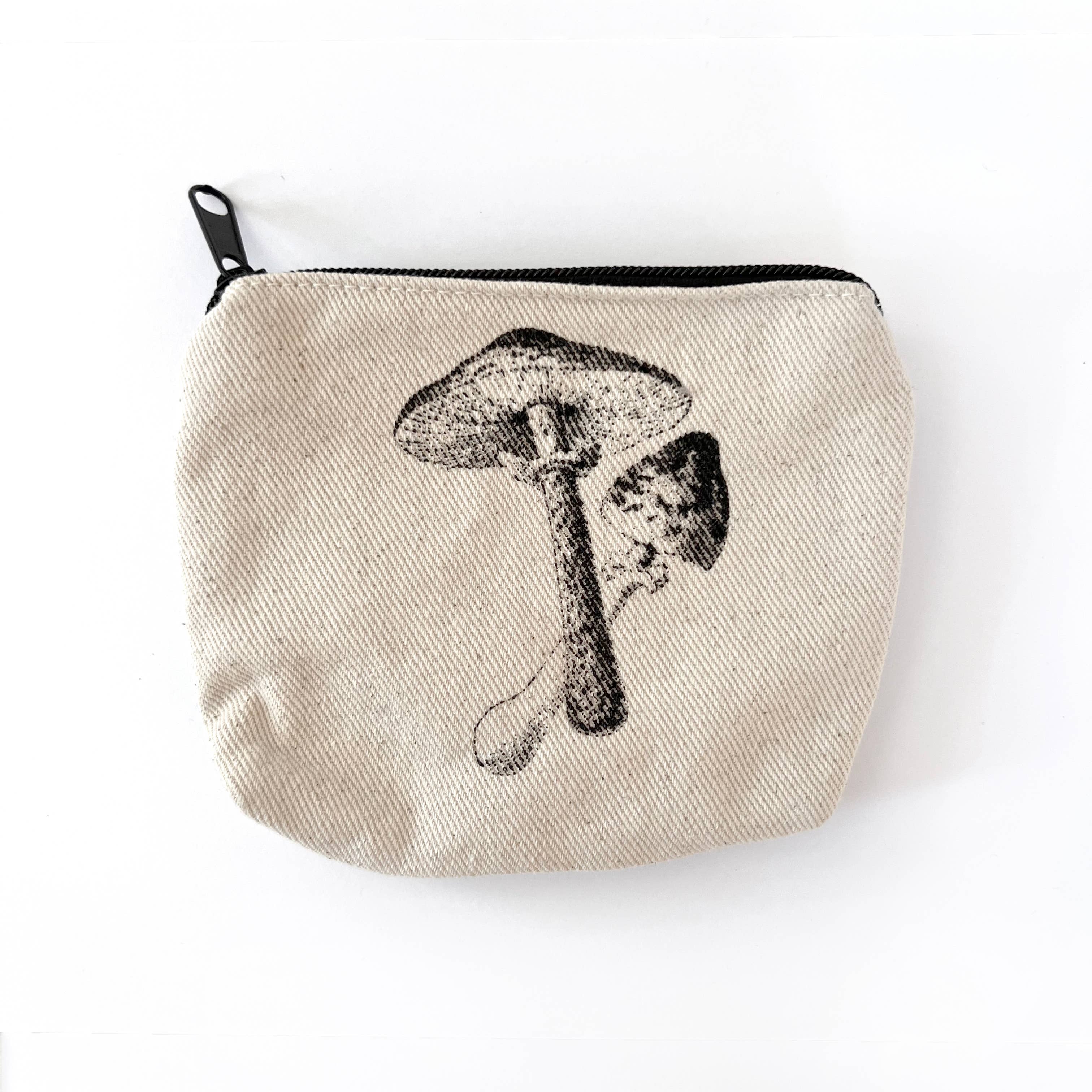 100% Cotton Canvas Zip Pouch