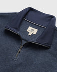 Bobby Cashmist Fleece Quarter Zip - Navy heather