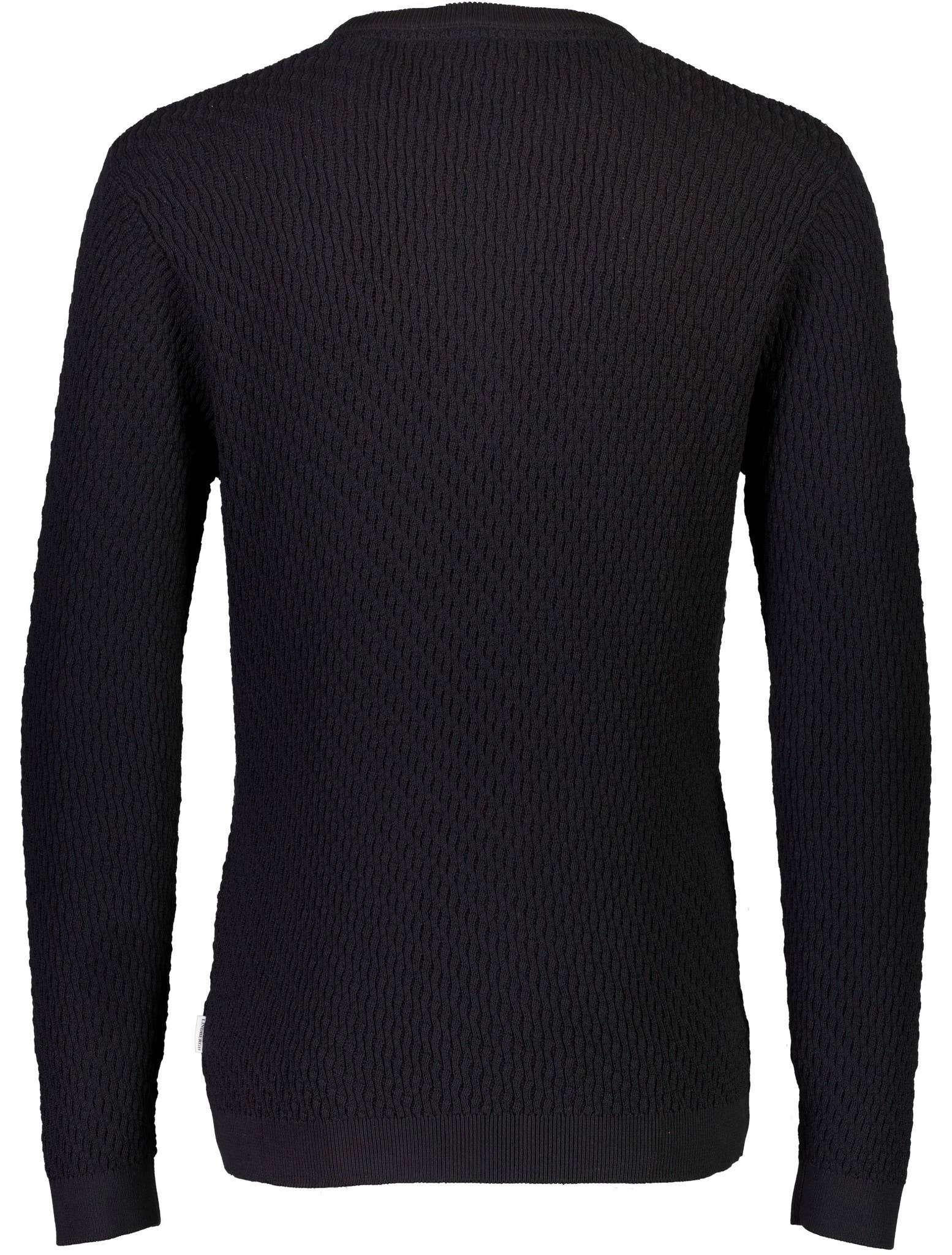 Structure Knit O-Neck Style Sweater