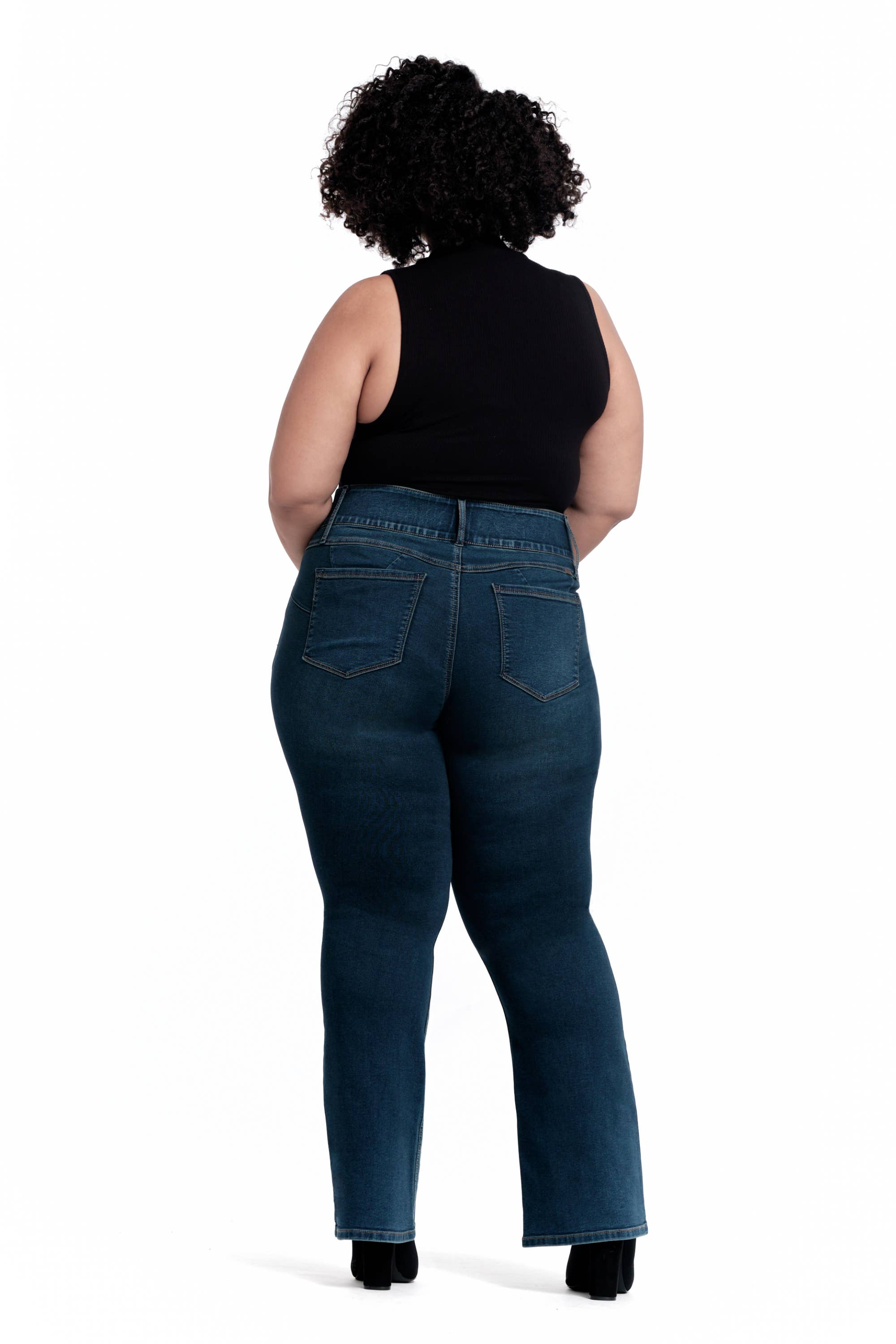 PLUS 32" SHAPEWEAR HIGH-RISE BOOTCUT