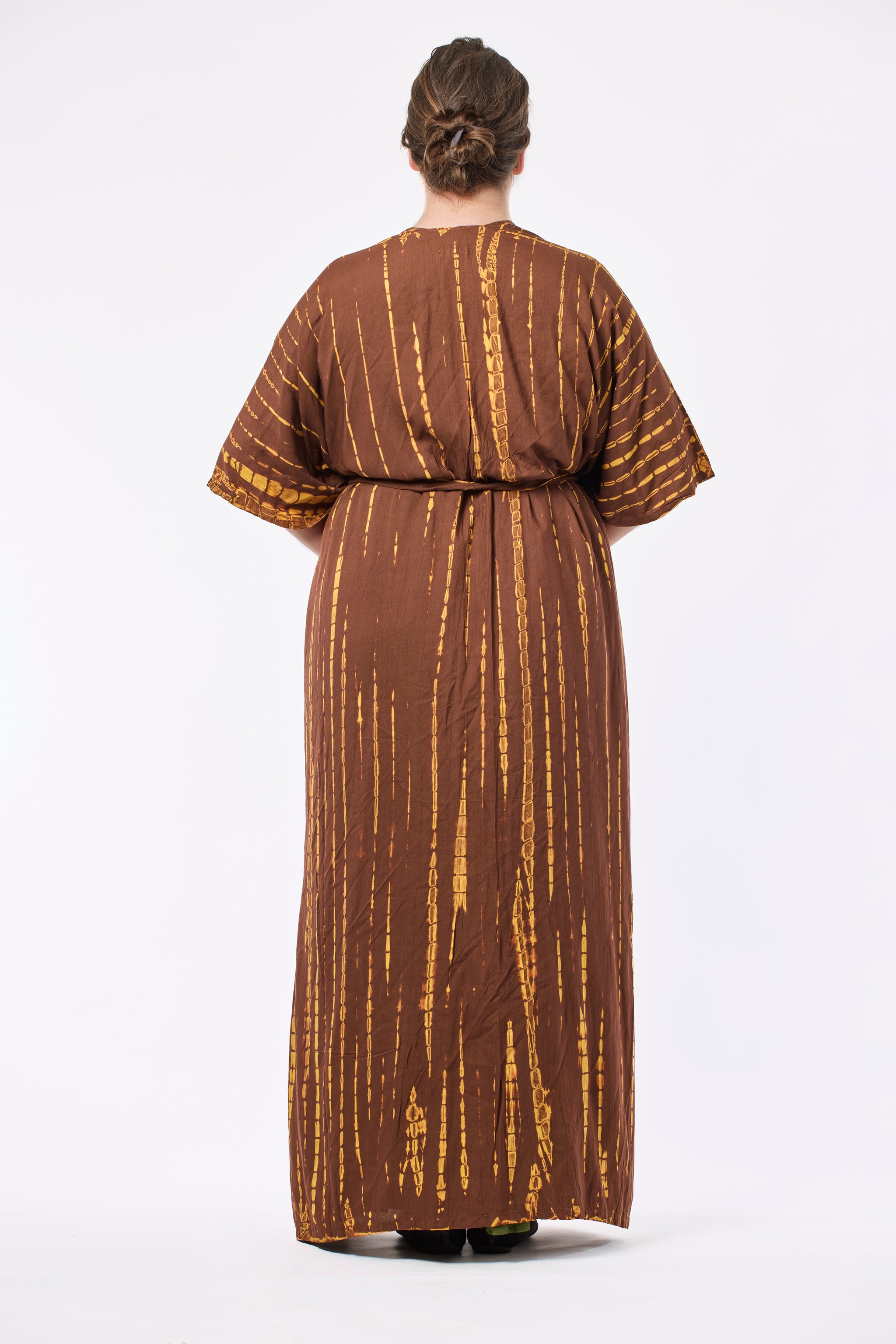 Calliope Kimono / Wrap Dress Black