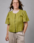 Traffic People Stripe Daisy Top