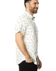 Men's Printed Woven Short Sleeve Cotton Shirt- Taco's