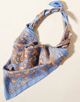 Classic Paisley Silk-Feel Polyester Bandana Scarf