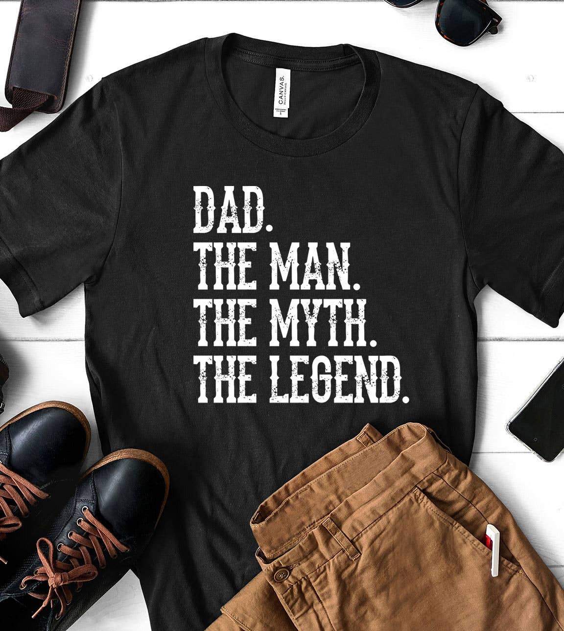 Dad The Man - Dad Father's Day Legend Gift Fun Cute T-Shirt