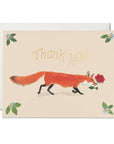 Thanks Fox thank you greeting card