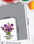 Alliums in Vase, Greeting Card (