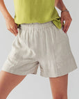 Anette Elastic Waistband Linen Short