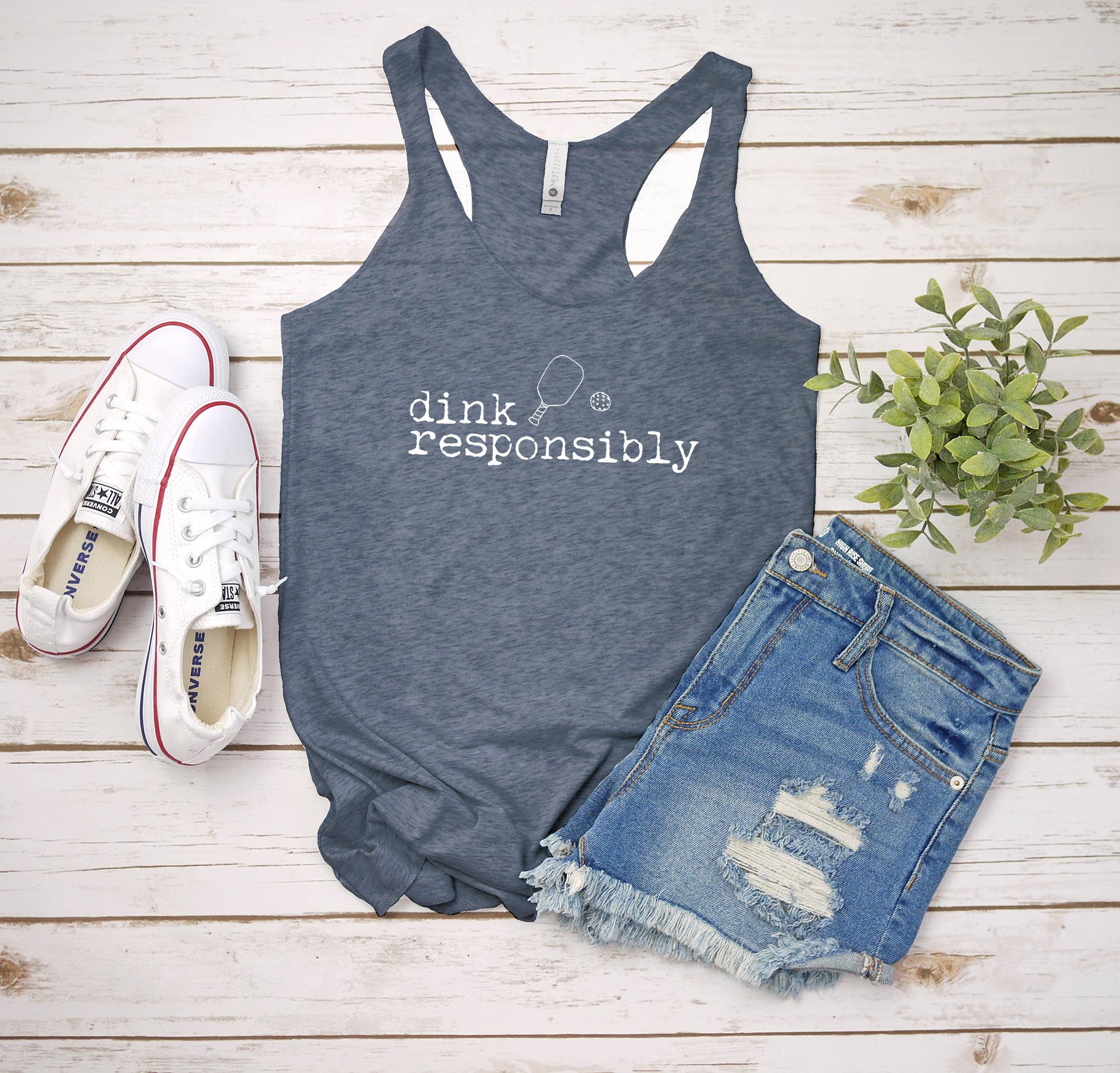 Dink Responsibly - Funny Women's Tank Top - Pickleball