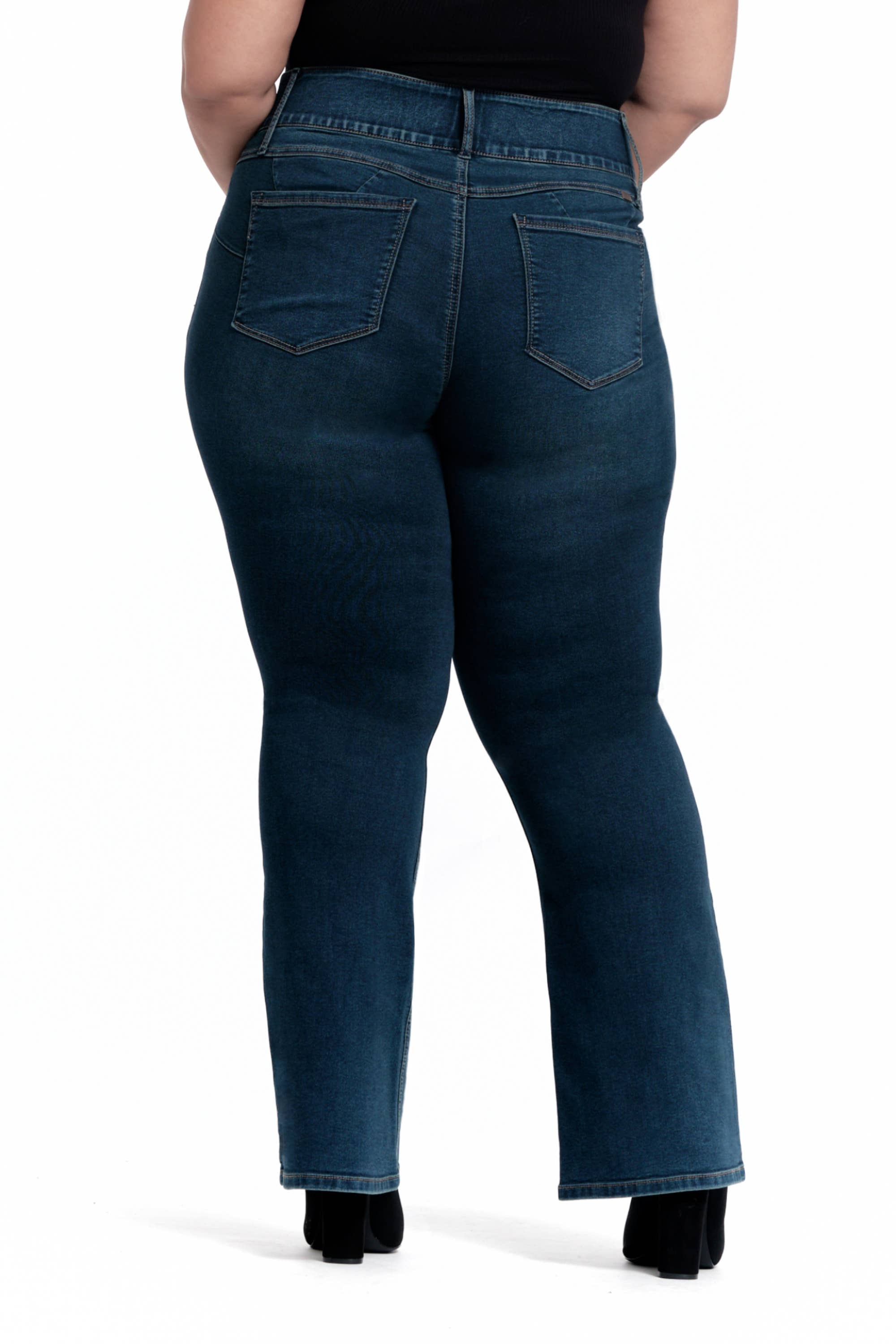 PLUS 32" SHAPEWEAR HIGH-RISE BOOTCUT