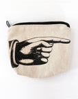100% Cotton Canvas Zip Pouch
