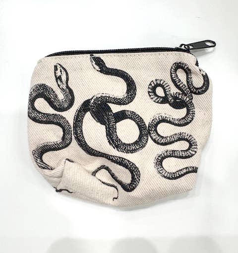 100% Cotton Canvas Zip Pouch