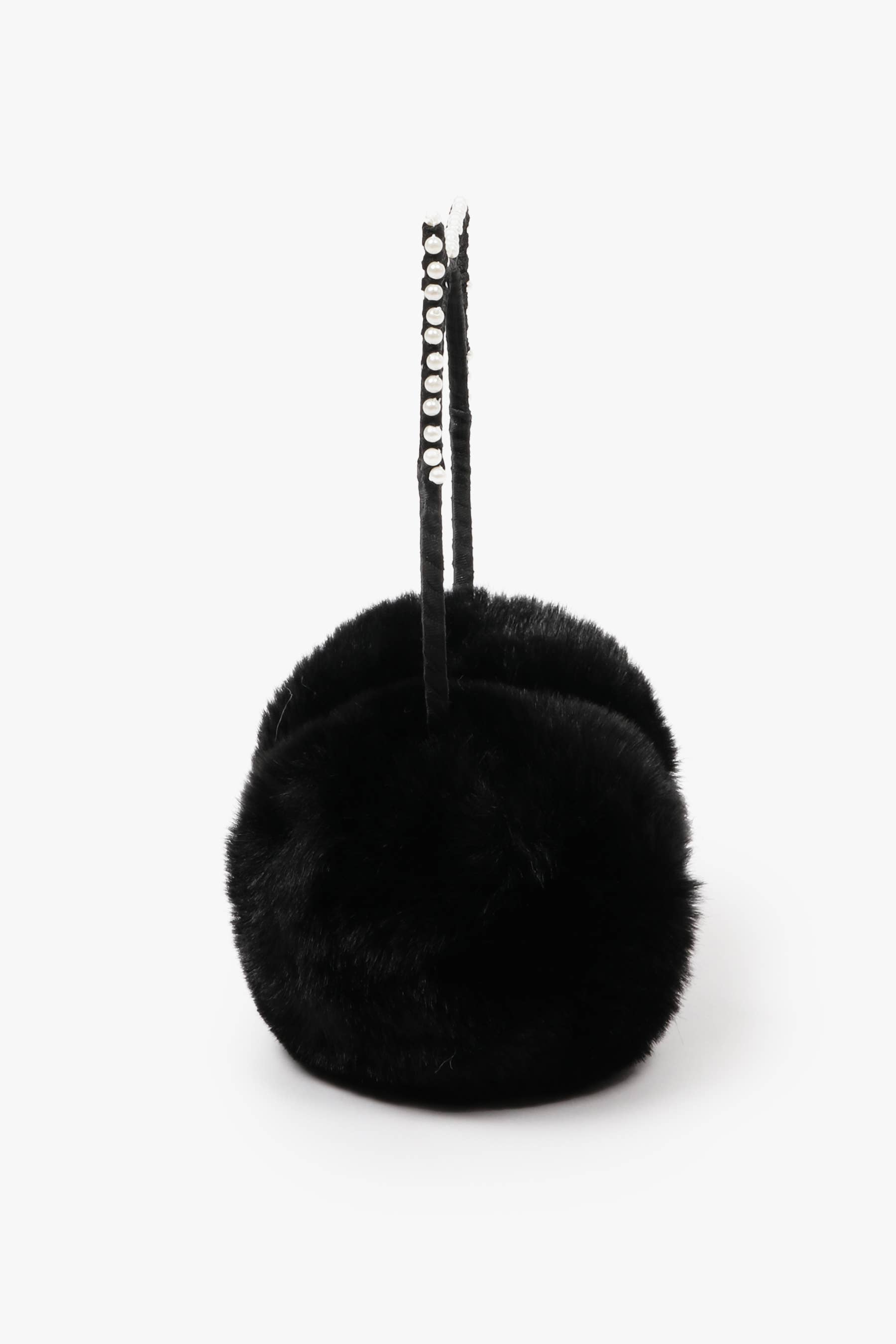 Faux Fur Ear Muffs with Pearl Trimmed Cat Ears