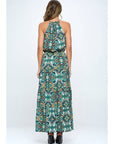 Print Halter Neck Dress