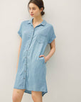 Denim Button Down Tencel Dress