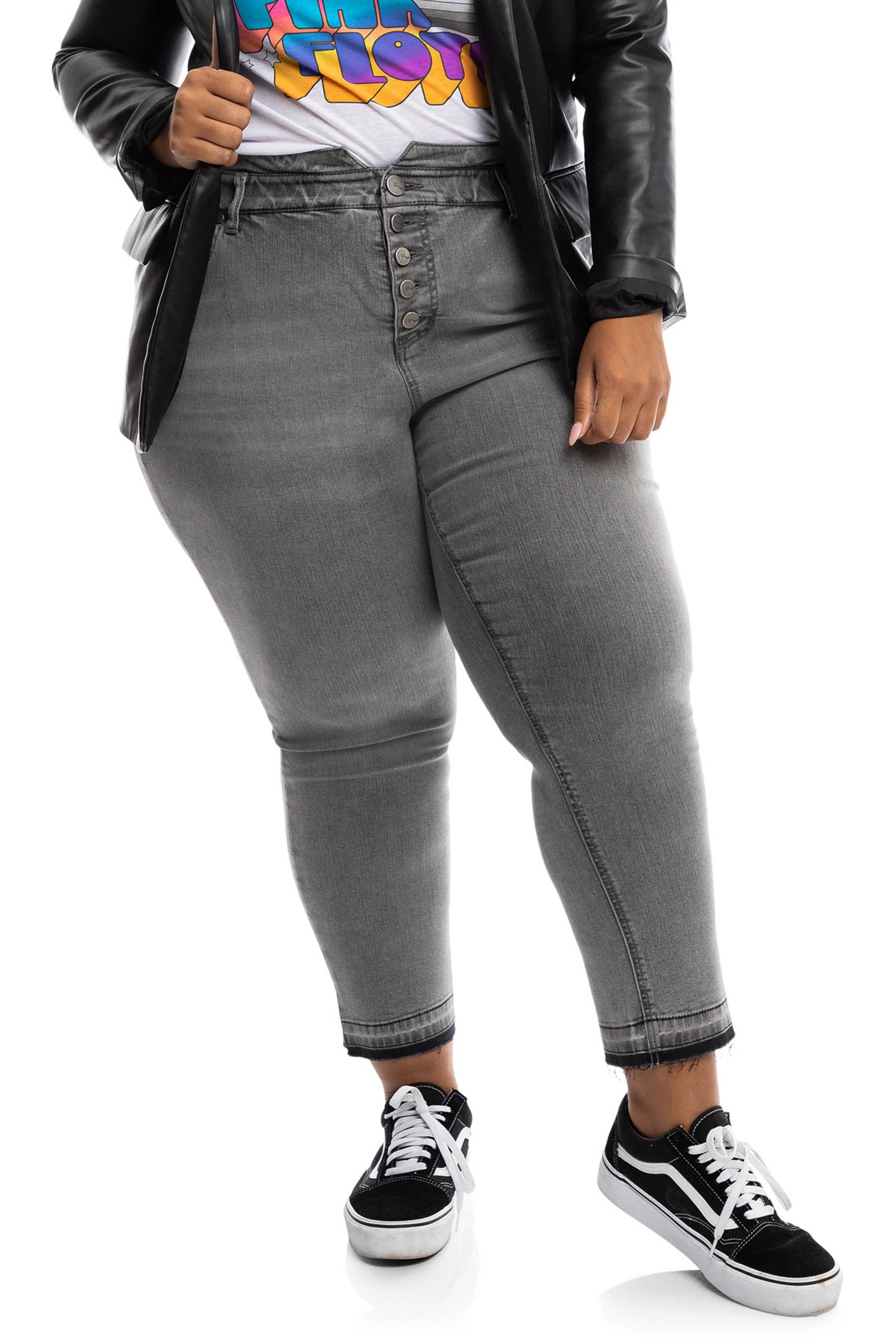 Plus Size 27" Relaxed Jean w/ Release Hem