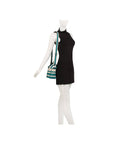 Color block striped tote crossbody