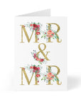 Mr and Mr Two Grooms LGBTQ Wedding Card - Just Married Cards