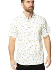 Men's Printed Woven Short Sleeve Cotton Shirt- Taco's