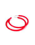 Holly Mega Hoop Earrings - True Red