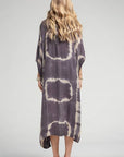 Tie Dye with Crochet Accent Kimono
