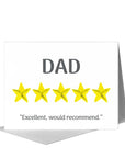 Stars, DAD Greeting Card (