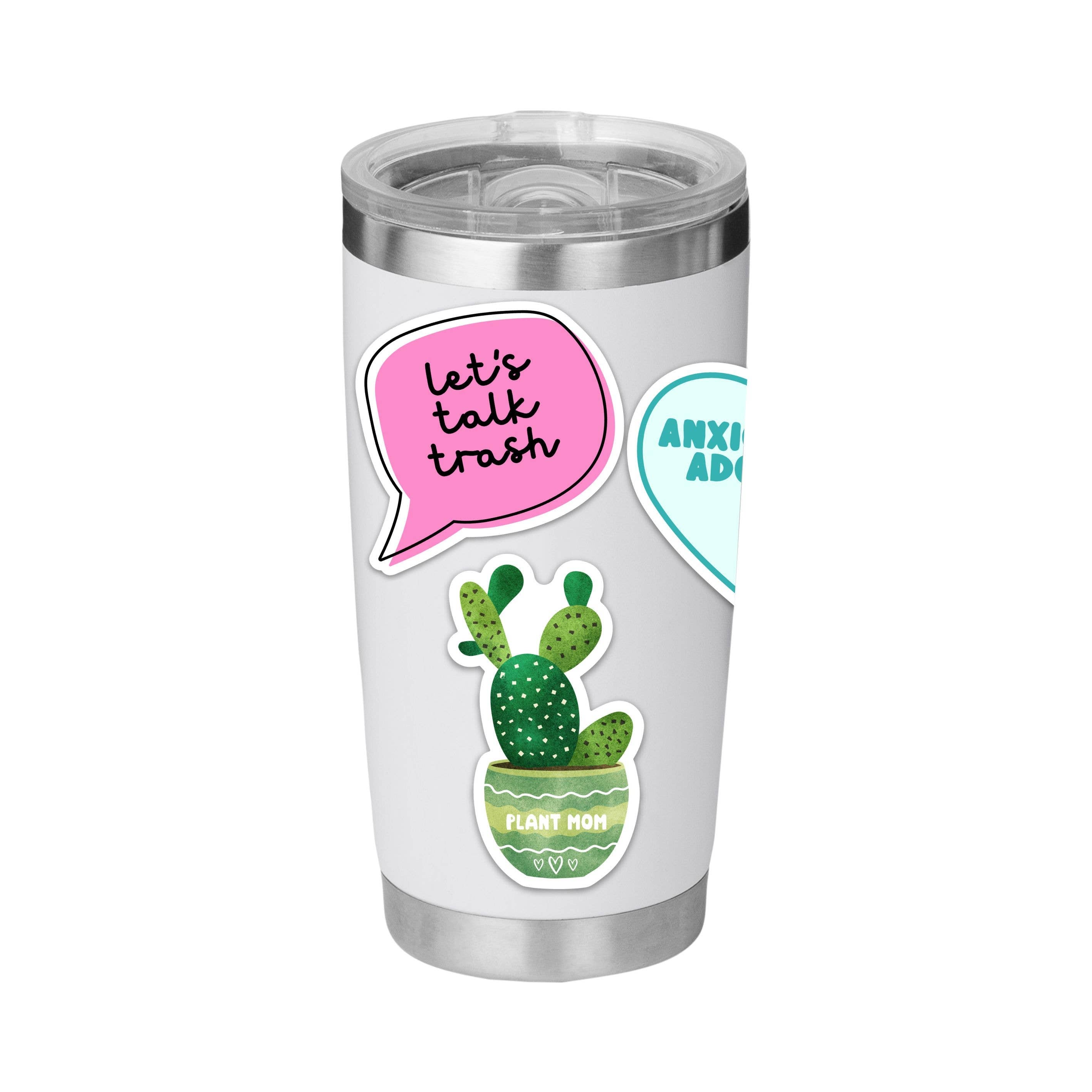 Plant Mom Sticker Plant Lover Stickers Cactus Vinyl Sticker