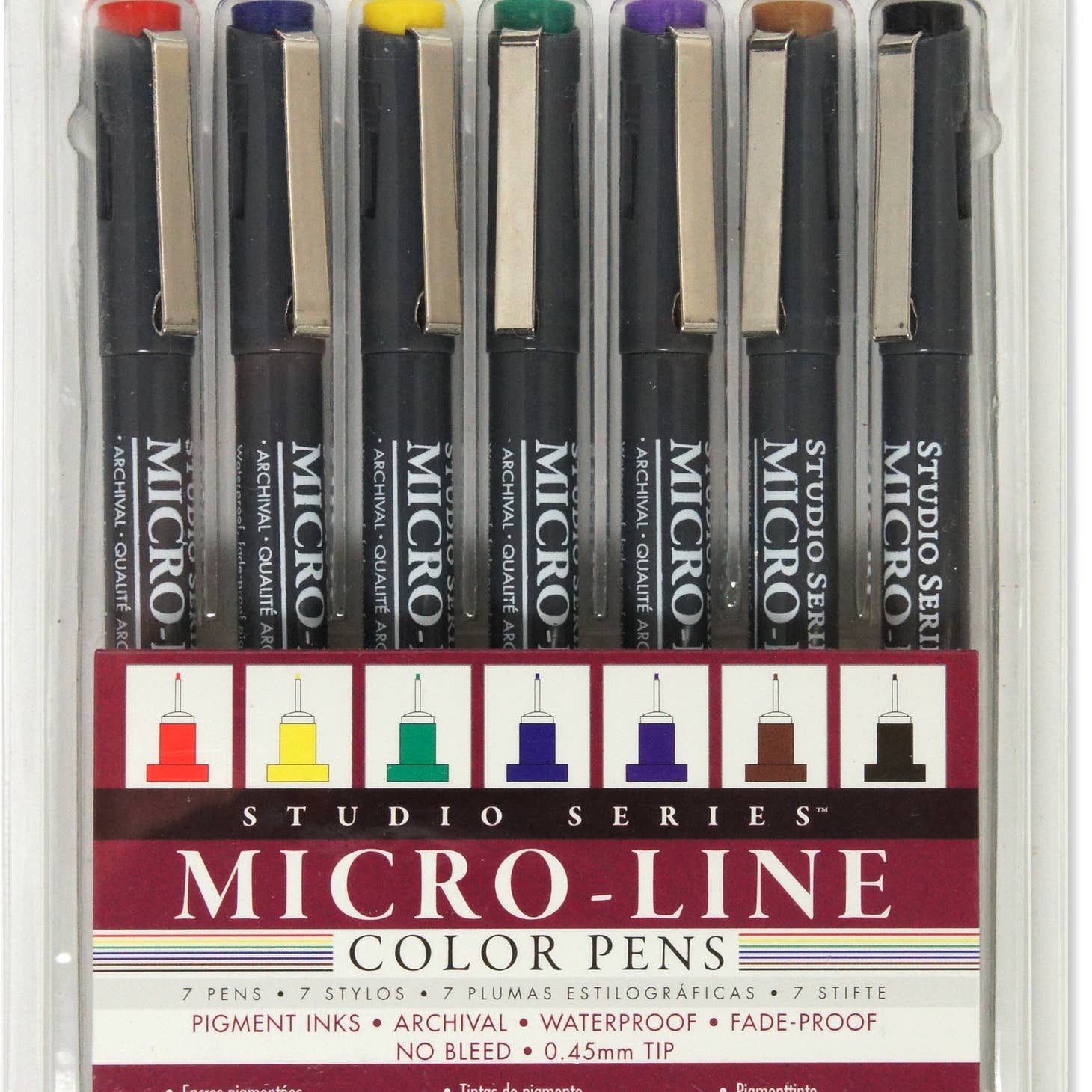 Studio Series Colored Micro-Line Pen Set (Set of 7)