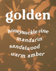 Golden 4 oz. Hue Reed Diffuser (Amber + Honeysuckle)