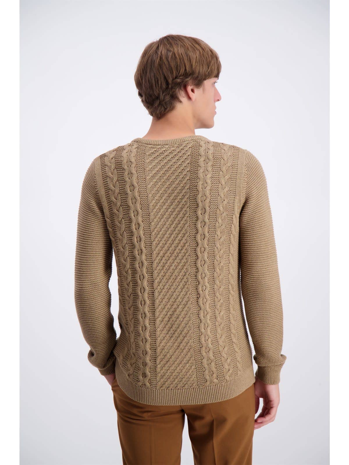 Cable Knit Style Cotton Sweater