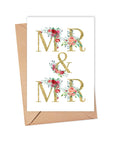 Mr and Mr Two Grooms LGBTQ Wedding Card - Just Married Cards