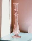Artist Style Glass Candlestick Holder