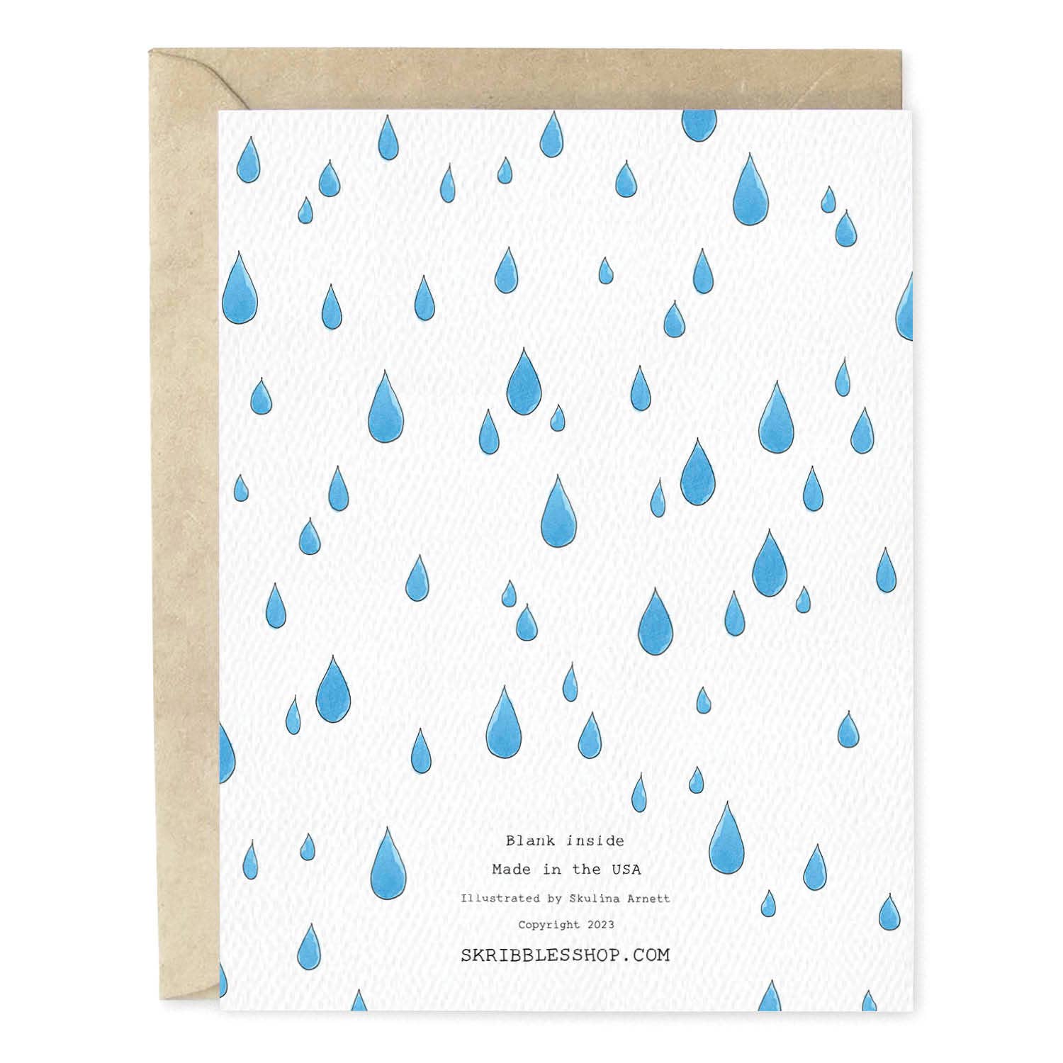 Under The Weather Umbrella Get Well Greeting Card