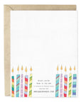 Candle Birthday Wishes Hand-Illustrated Greeting Card