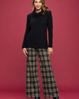 Turtleneck Tunic Top BLACK Renee