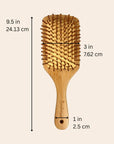 Bamboo Paddle Hairbrush - Square | Faire Market Bestseller