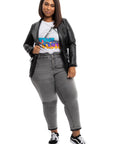 Plus Size 27" Relaxed Jean w/ Release Hem