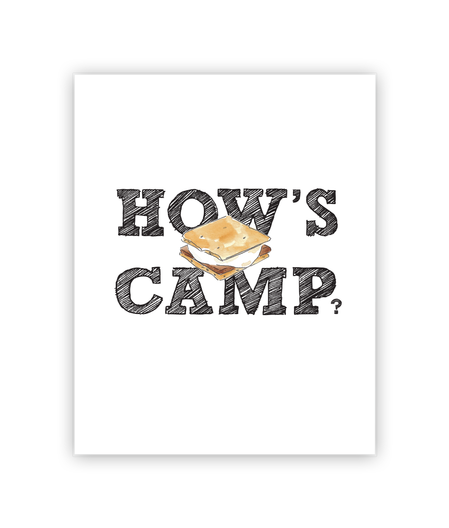 How's Camp, Letters from Home, Summer Camp Greeting Card
