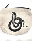 100% Cotton Canvas Zip Pouch