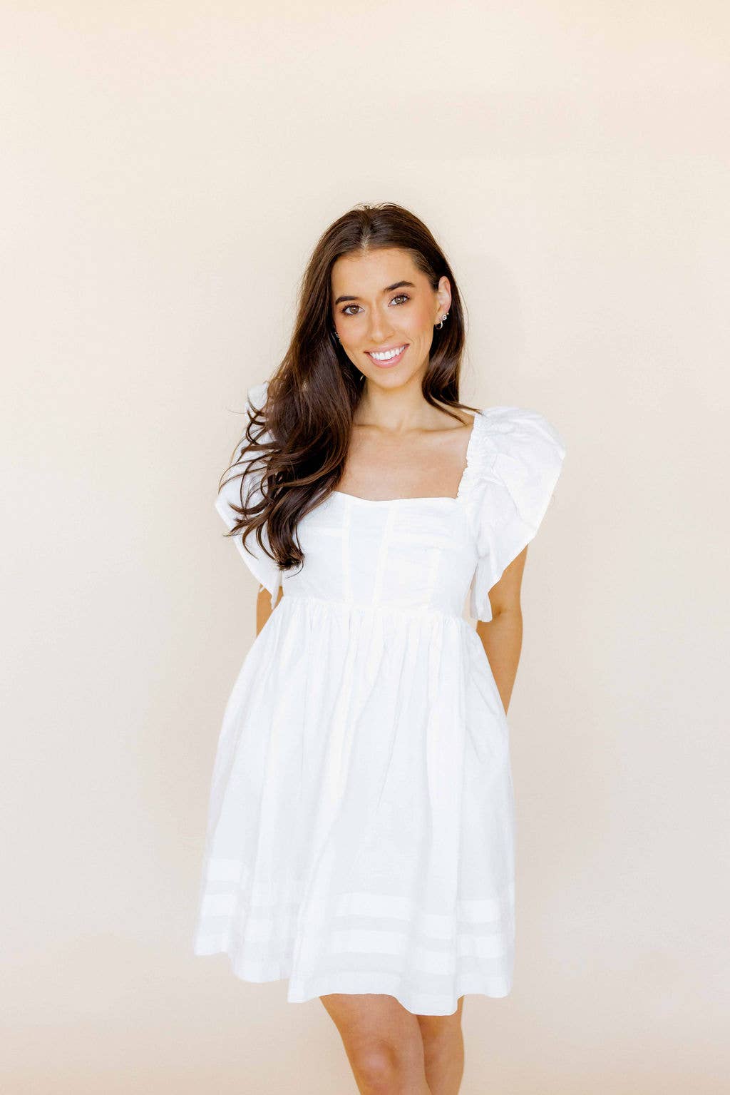 Screwback Stud Earrings - Lainey - Silver