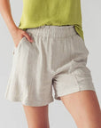 Anette Elastic Waistband Linen Short