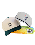Yes Chef Snapback Hat - Cream Green Embroidered