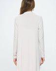 Made in USA Brushed Knit Draped Cardigan with Cashmere Feel