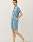 Denim Button Down Tencel Dress