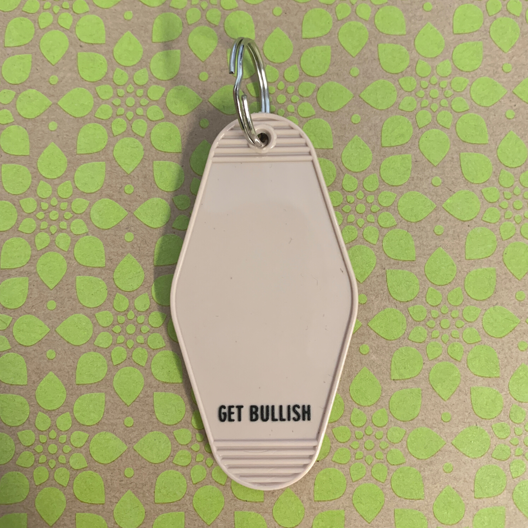 Abortion is a Human Right Pro-Choice Keychain '70s Groovy